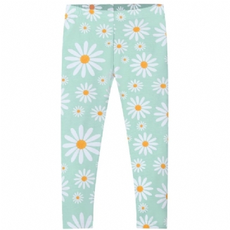 Dívčí Strečové Legíny S Daisy Print