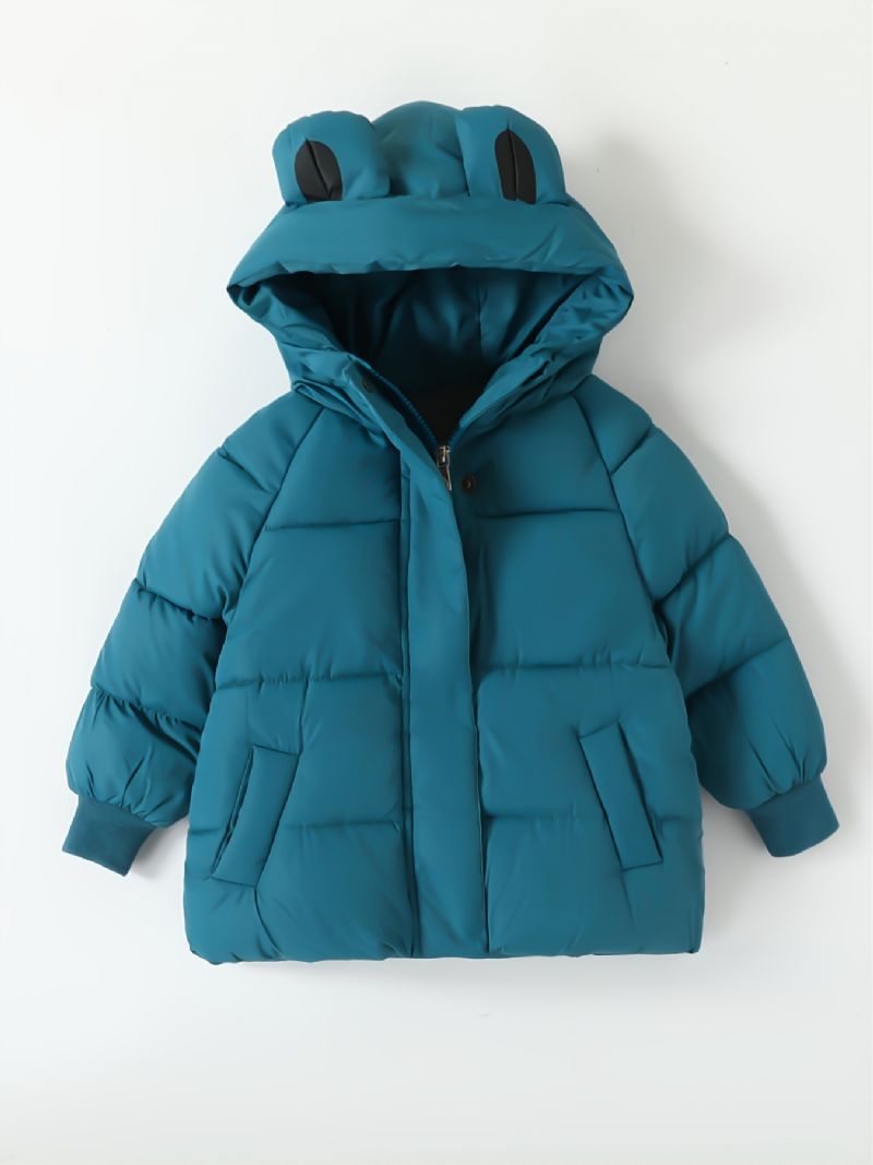 Batole Chlapci Dívčí Zimní Polyesterový Kabát Dětská Bunda S Kapucí Děťátko Warm Outwear