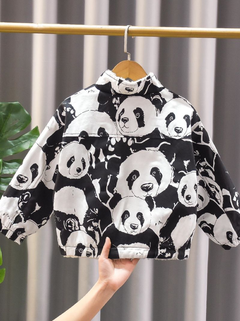 Chlapecká Vycpaná Bunda S Potiskem Panda