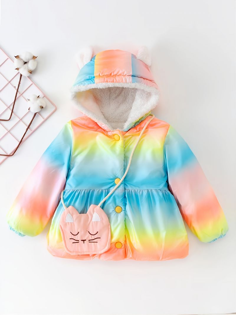 Dívčí Batolecí Bunda Rainbow Striped Catpack