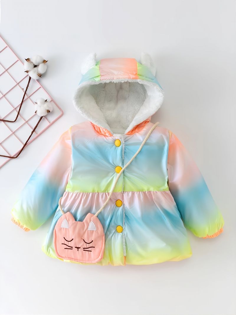 Dívčí Batolecí Bunda Rainbow Striped Catpack