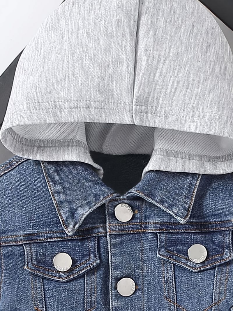 Dívčí Bunda S Kapucí Na Knoflíky A Pro Děti Na Jaro Podzim