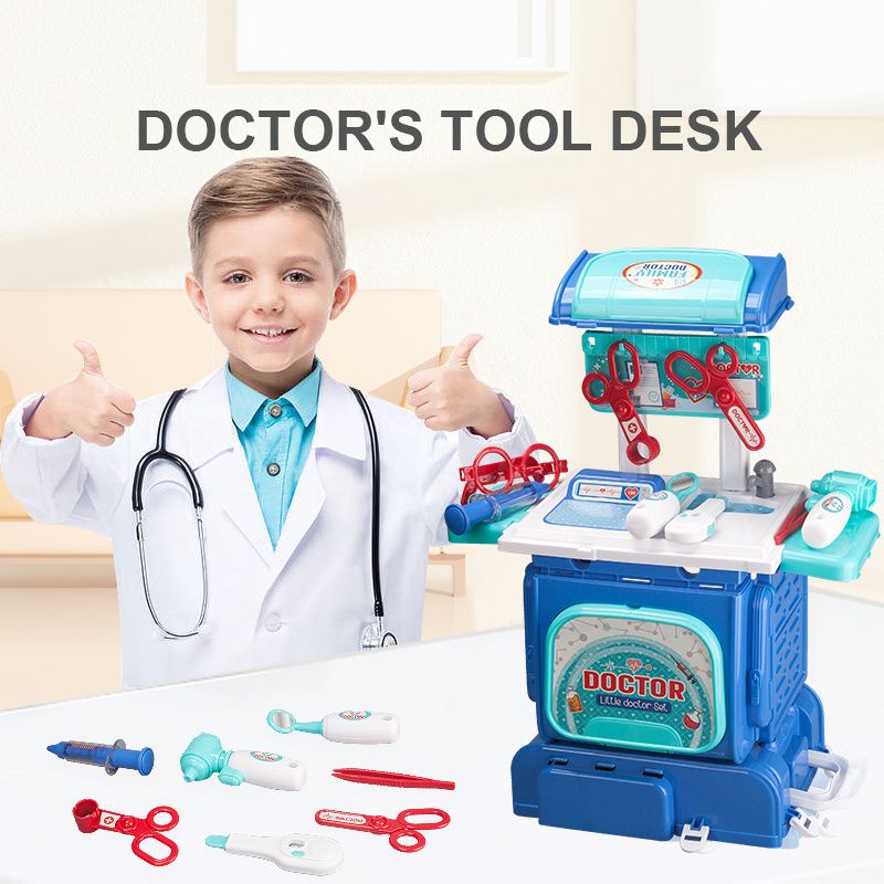 Dětská Hrací Domácí Hračka Batoh Doctor Tool Box