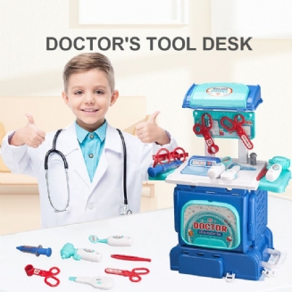 Dětská Hrací Domácí Hračka Batoh Doctor Tool Box