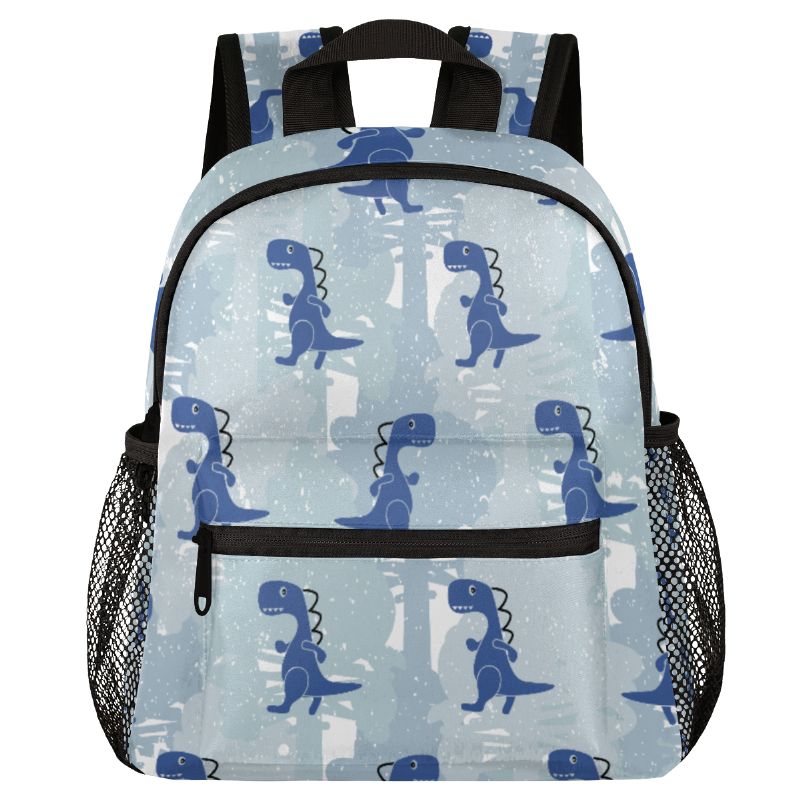 Dětský Batoh Mini Batolát Cestovní Taška Modrý Kreslený Dinosaurus Věk 3-7