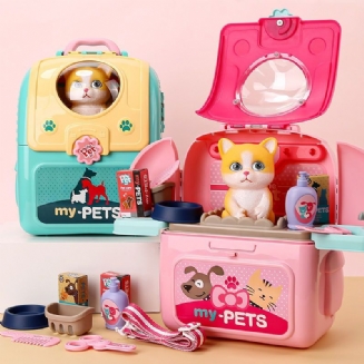 Kitten Space Backpacksimulation Pet Play House Chlapci Dívčí Narozeninový Dárek Dětské Hračky