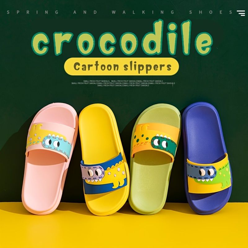 Chlapci Dívčí Protiskluzové Vnitřní Pantofle S Měkkou Podrážkou S Krokodýlím Designem