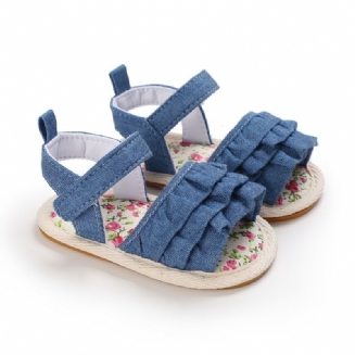 Dětské Dívčí Volánkové Sandály Protiskluzové Boty Pro Batole Pro Princezny Do Postýlky
