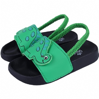 Dětské Protiskluzové Sandály Pro Batolata Unisex Skluzavky S Kresleným Zvířecím Designem
