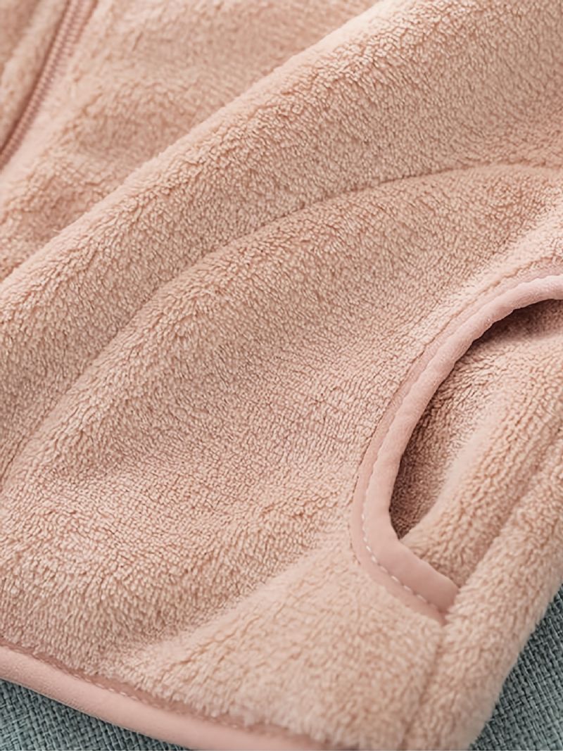 Unisex Dětská Fleecová Bunda Sherpa Na Pevný Zip Pro Zimní Dětské Oblečení