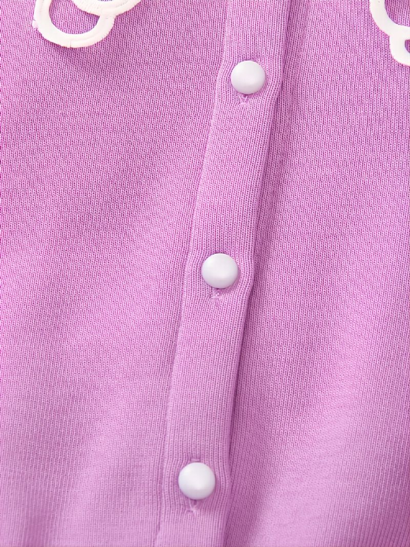 Dětská Klopa Elegantní Pletený Kardigan S Dlouhými Rukávy Fleece Teplý Na Zimu