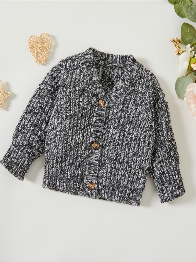 Unisex Děťátko Knit Cardigan Tlustý Termo Svetr Pro Zimní Oblečení Pro Miminko