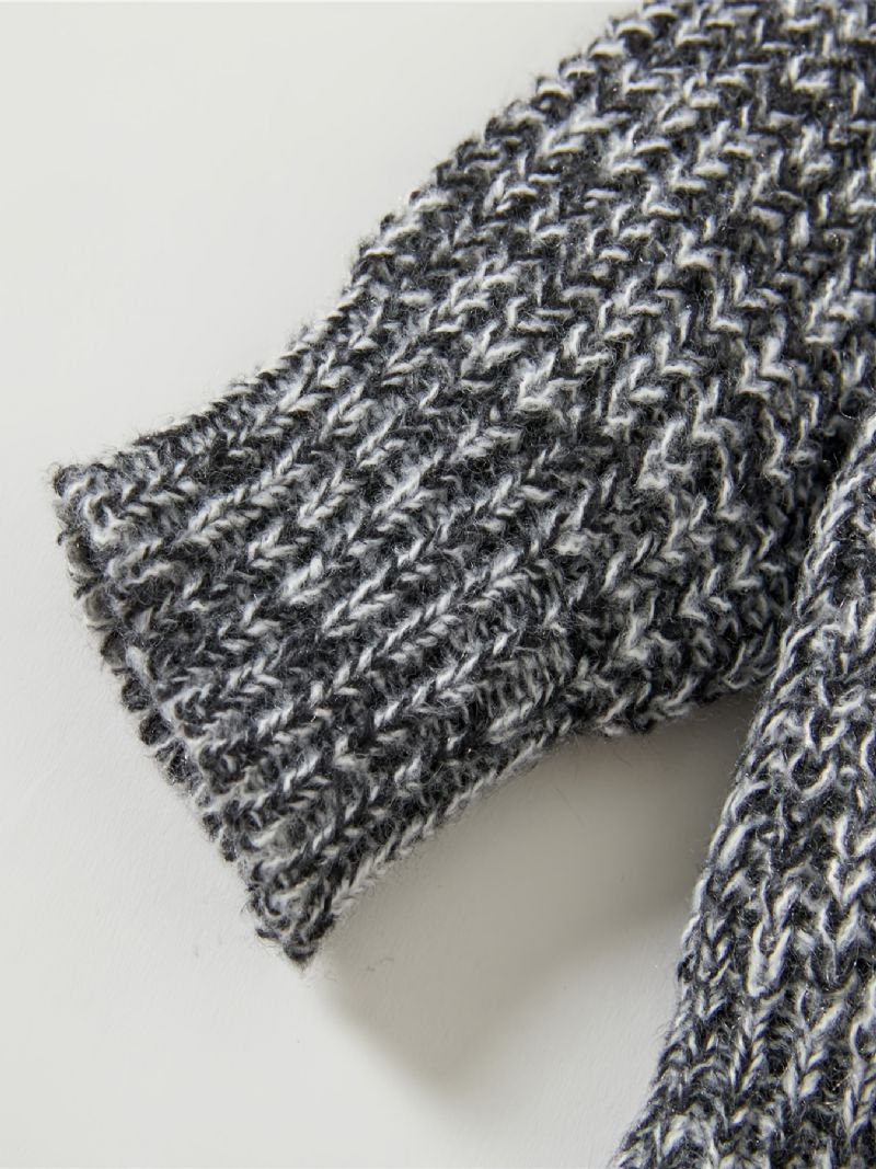 Unisex Děťátko Knit Cardigan Tlustý Termo Svetr Pro Zimní Oblečení Pro Miminko